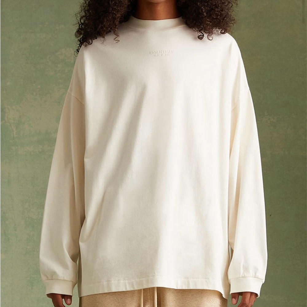 The Fear of God Essentials Cloud Dancer Long Sleeve T-Shirt